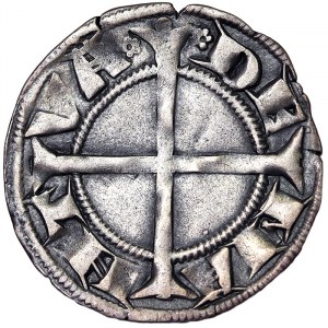 Stati Italiani, Mantova, Luigi e Guido Gonzaga (1328-1369), Grosso Aquilino n.d., Mantova