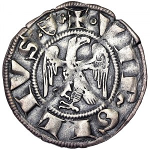 Italské státy, Mantova, Luigi a Guido Gonzaga (1328-1369), Grosso Aquilino n.d., Mantova