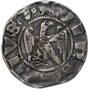 Stati italiani, Mantova, Francesco I Gonzaga (1382-1407), Grosso Aquilino n.d., Mantova