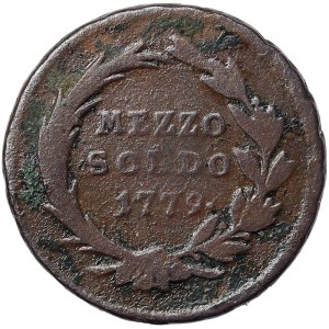 Talianske štáty, Miláno, Mária Terézia Rakúska (1740-1780), 1/2 Soldo 1779, Miláno