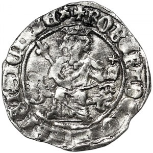Italské státy, Neapol, Roberto d'Angiò (1309-1343), Gigliato n.d., Neapol