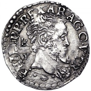 Italské státy, Neapol, Filippo II Španělský (1556-1598), Carlino b.d., Neapol