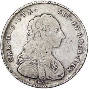États italiens, Naples, Carlo III de Borbone (1734-1759), 1/2 Piastra da 60 Grana 1750, Naples
