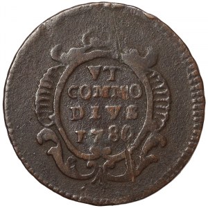 Italian States, Naples, Ferdinando IV of Borbone 1st Period (1759-1799), Grano 1780, Naples