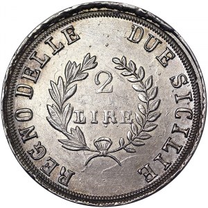 Italienische Staaten, Neapel, Gioacchino Napoleone (1808-1815), 2 Lire 1813, Neapel