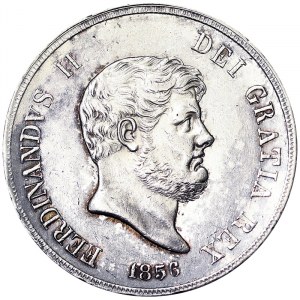 Italské státy, Neapol, Ferdinando II Borbone (1830-1859), Piastra da 120 Grana 1856, Neapol