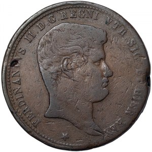 Italian States, Naples, Ferdinando II of Borbone (1830-1859), 10 Tornesi 1835, Naples