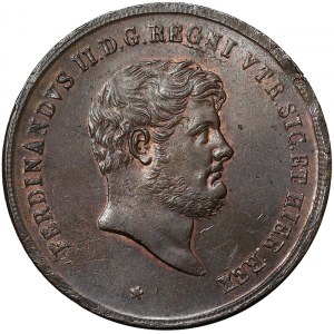Italian States, Naples, Ferdinando II of Borbone (1830-1859), 10 Tornesi 1837, Naples
