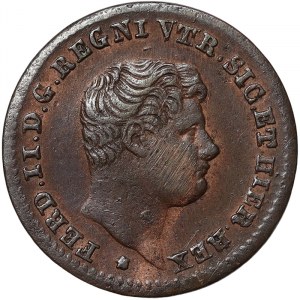 Italské státy, Neapol, Ferdinando II Borbone (1830-1859), 1/2 Tornese 1832, Neapol