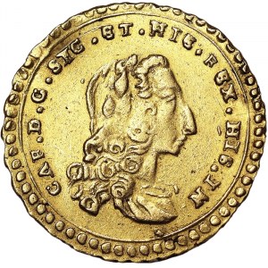 Italienische Staaten, Palermo, Carlo III von Borbone (1734-1759), Oncia 1737, Palermo