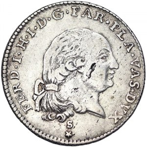 Italské státy, Parma, Ferdinando z Borbone (1765-1802), 3 Lire 1796, Parma