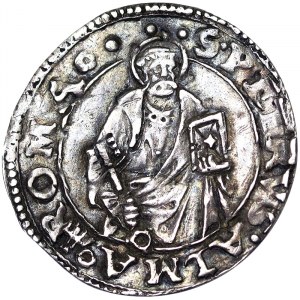 Italian States, Rome (Papal State), Leone X (1513-1521), 1/4 Giulio n.d., Rome