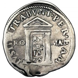 Italian States, Rome (Papal State), Gregorio XIII (1572-1585), Testone of the Jubilee 1575, Rome