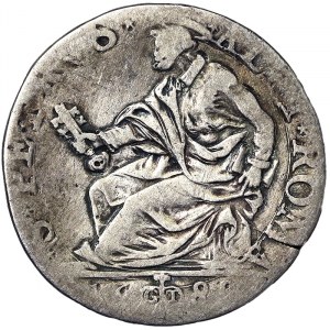 Italian States, Rome (Papal State), Sisto V (1585-1590), Testone 1588, Rome