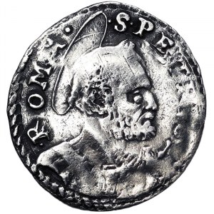 Italian States, Rome (Papal State), Clemente VIII (1592-1605), 1/2 Grosso n.d., Rome