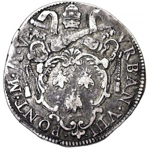 Talianske štáty, Rím (pápežský štát), Urbano VIII (1623-1644), Testone 1627/28, Rím