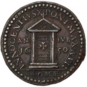 Talianske štáty, Rím (pápežský štát), Innocenzo X (1644-1655), medaila 1650, Rím