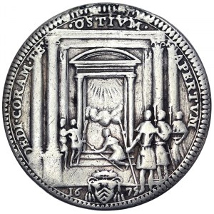 Państwa włoskie, Rzym (państwo papieskie), Clemente X (1670-1676), Testone 1675, Rzym