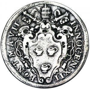 Państwa włoskie, Rzym (państwo papieskie), Innocenzo XII (1691-1700), Testone 1698, Rzym