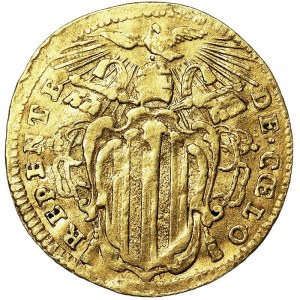 Stati italiani, Roma (Stato Pontificio), Benedetto XIV (1740-1758), Zecchino 1742, Roma