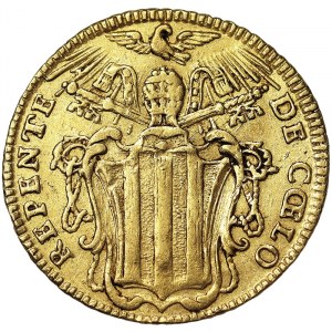 Italian States, Rome (Papal State), Benedetto XIV (1740-1758), Zecchino 1746, Rome