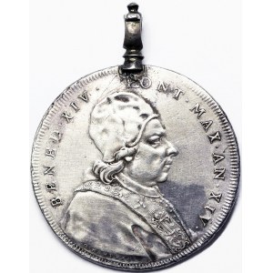 Talianske štáty, Rím (pápežský štát), Benedetto XIV (1740-1758), Scudo 1753, Rím