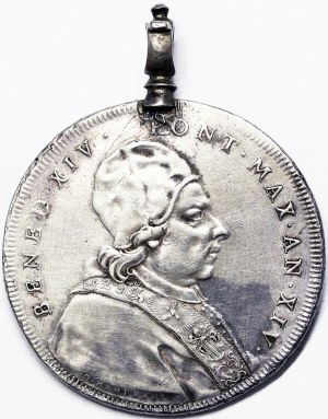 Italské státy, Řím (Papežský stát), Benedetto XIV (1740-1758), Scudo 1753, Řím