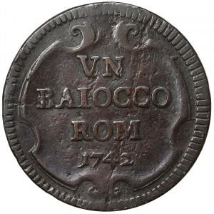 États italiens, Rome (État pontifical), Benedetto XIV (1740-1758), Baiocco 1742, Rome