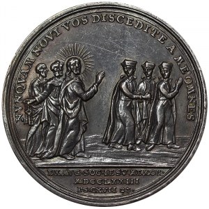 Państwa włoskie, Rzym (państwo papieskie), Klemens XIV (1769-1774), medal 1773, Rzym