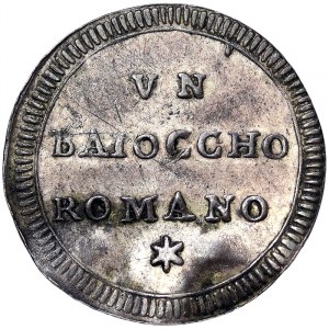 Italian States, Rome (Papal State), Pio VI (1775-1799), Baiocco 1780, Rome
