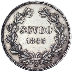 États italiens, Rome (État pontifical), Pie IX (1846-1848), Scudo 1848, Rome