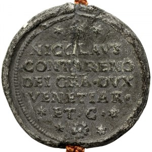 États italiens, Venise, Nicolò Contarini (1630-1631), Bolla Plumbea con cordone n.d., Venise