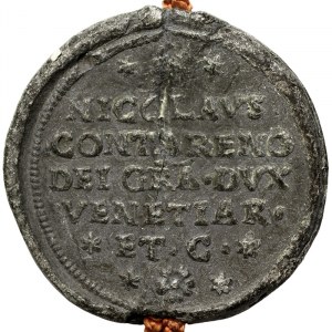 Italian States, Venice, Nicolò Contarini (1630-1631), Bolla Plumbea con cordone n.d., Venice