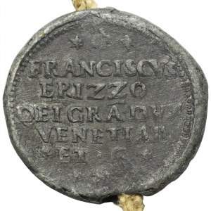 Stati italiani, Venezia, Francesco Erizzo (1631-1646), Bolla Plumbea con cordone n.d., Venezia