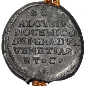 Italian States, Venice, Alvise II Mocenigo (1700-1709), Bolla Plumbea con cordone n.d., Venice