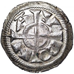 Talianske štáty, Verona, Federico II (1218-1250), Denaro scodellato n.d., Verona