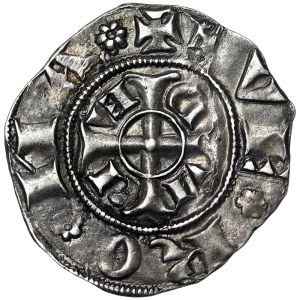 Talianske štáty, Verona, Early Scaliger anonym (1259-1329), Grosso da 20 Denari o Piccoli n.d., Verona