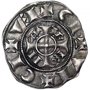 Włochy, Werona, wczesny anonim Scaliger (1259-1329), Grosso da 20 Denari o Piccoli n.d., Werona