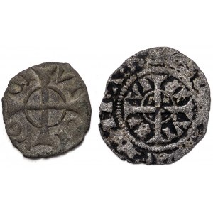 États italiens, Vérone, Scaliger anonyme (1259-1329), Lot 2 pièces.
