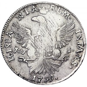 Italienische Staaten, Königreich Sizilien (1130-1816), Ferdinando III (1759-1816), 12 Tarì 1799, Palermo