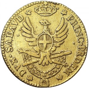 Taliansko, Sardínske kráľovstvo (1324-1861), Vittorio Amedeo III (1773-1796), 1/2 Doppia 1786, Turín