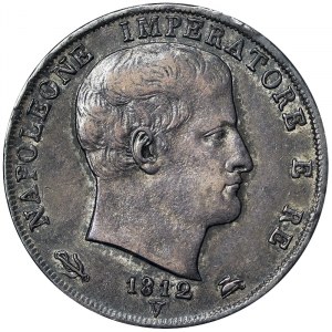 Italy, Kingdom of Italy, Napoleon I (1805-1814), 2 Lire 1812, Venice