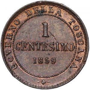 Italie, Royaume d'Italie, Vittorio Emanuele II Re Eletto Roi élu (1859-1861), 1 Centesimo 1859, Florence