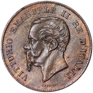 Itálie, Italské království, Vittorio Emanuele II (1861-1878), 5 Centesimi 1861, Milán
