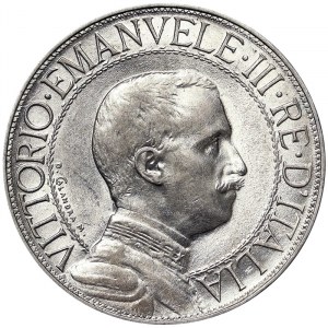 Italia, Regno d'Italia, Vittorio Emanuele III (1900-1946), 2 lire 1910, Roma