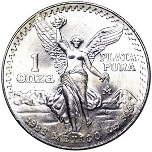 Mexico, Second Republic (1867-date), 1 Onza 1988, Mexico City