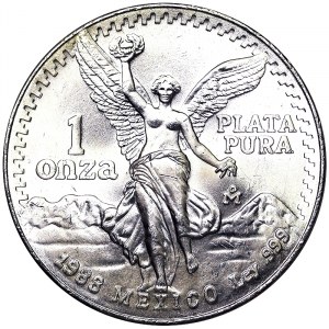 Mexiko, Zweite Republik (ab 1867), 1 Onza 1988, Mexiko-Stadt