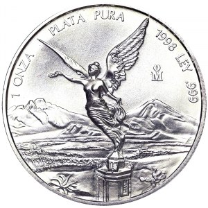 Mexiko, Zweite Republik (ab 1867), 1 Onza 1998, Mexiko-Stadt