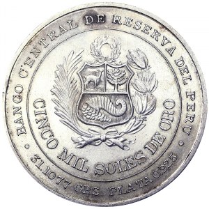 Perù, Repubblica (1901-data), 5000 Soles 1979, Lima