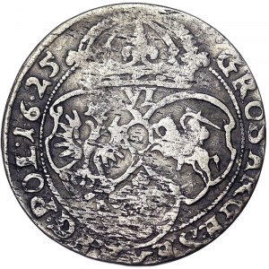 Polsko, Království, Zikmund III (1587-1632), 6 Gröscher 1625, Krakov